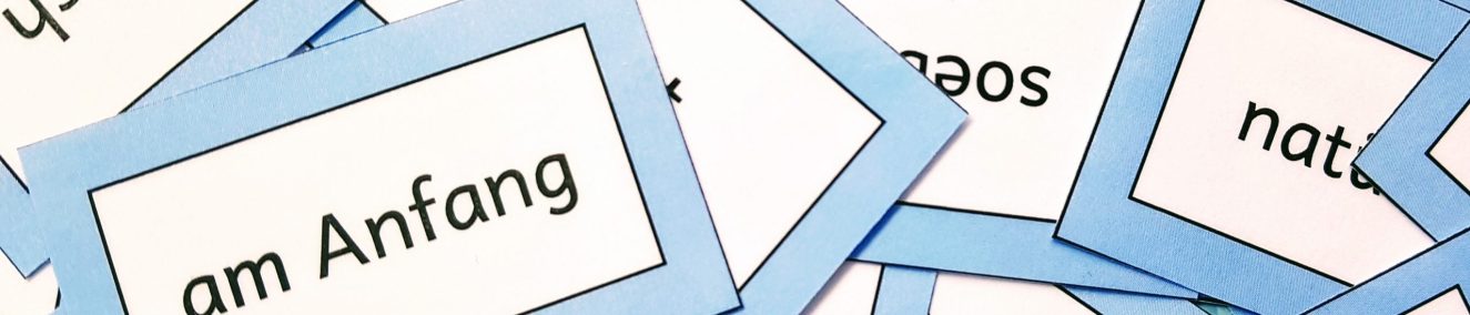 Wortkarten blau Schule für Kranke Regenburg